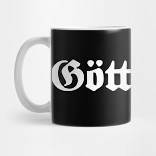 Göttingen written with gothic font Mug